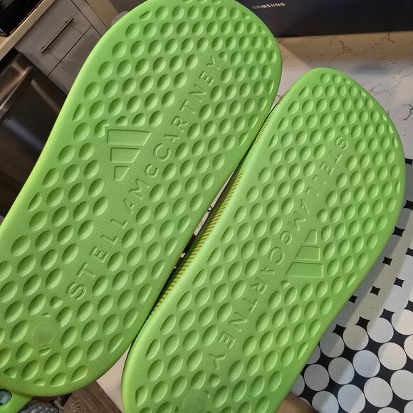 Women's Adidas x Stella McCartney Slide 'Lime Green' IG3573 SIZE 9 MULE NEW - Picture 8 of 10